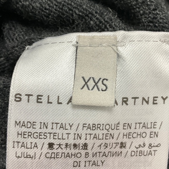 STELLA MCCARTNEY 2024 DARK GREY MELANGE CHAIN EMBELLISHED JUMPER - Picture 6 of 6